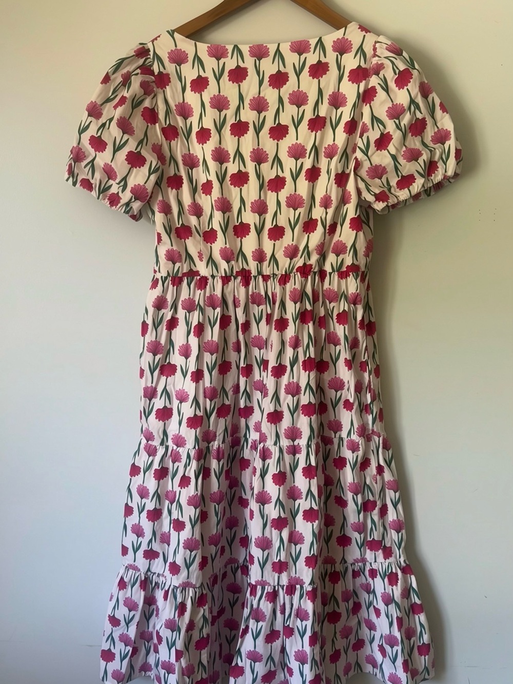 J. Crew White Dress with Pink Floral Print - Picture 3 of 4